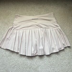 GOLD HINGE-Baja Beige Pleated Tennis Skirt
